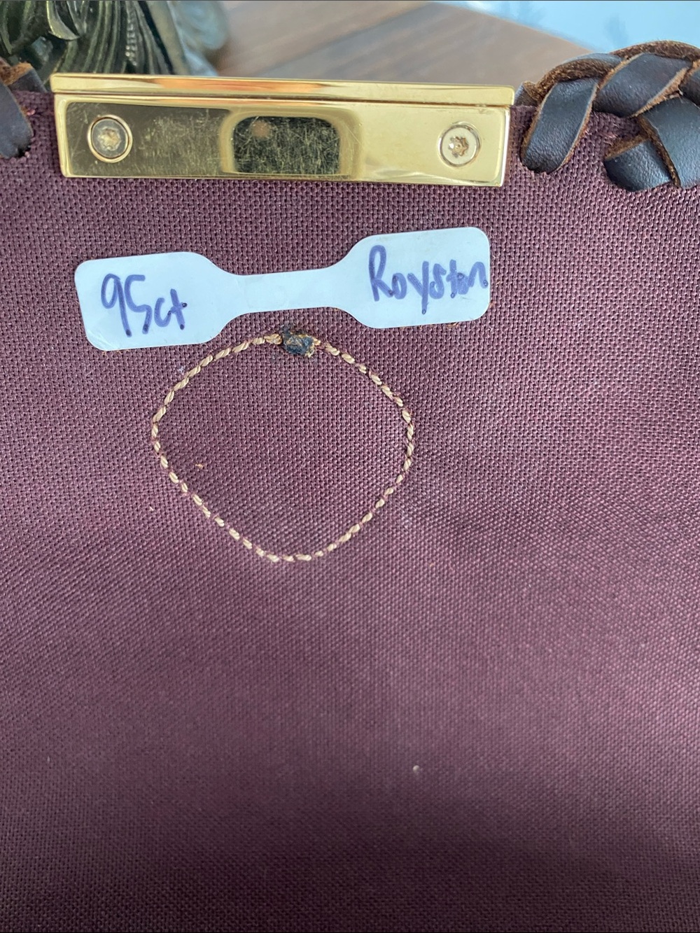 Louis Vuitton Brown Monogram Turquoise-Accent Clutch - Picture 4 of 5